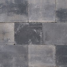 Trommelsteen grijs zwart 20x30x6cm
